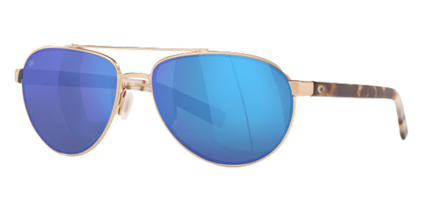 COSTA 6S4007 Fernandina 400704 57 - Brushed Gold / Blue Mirrored Polarized #id:6s4007400704_s:100100