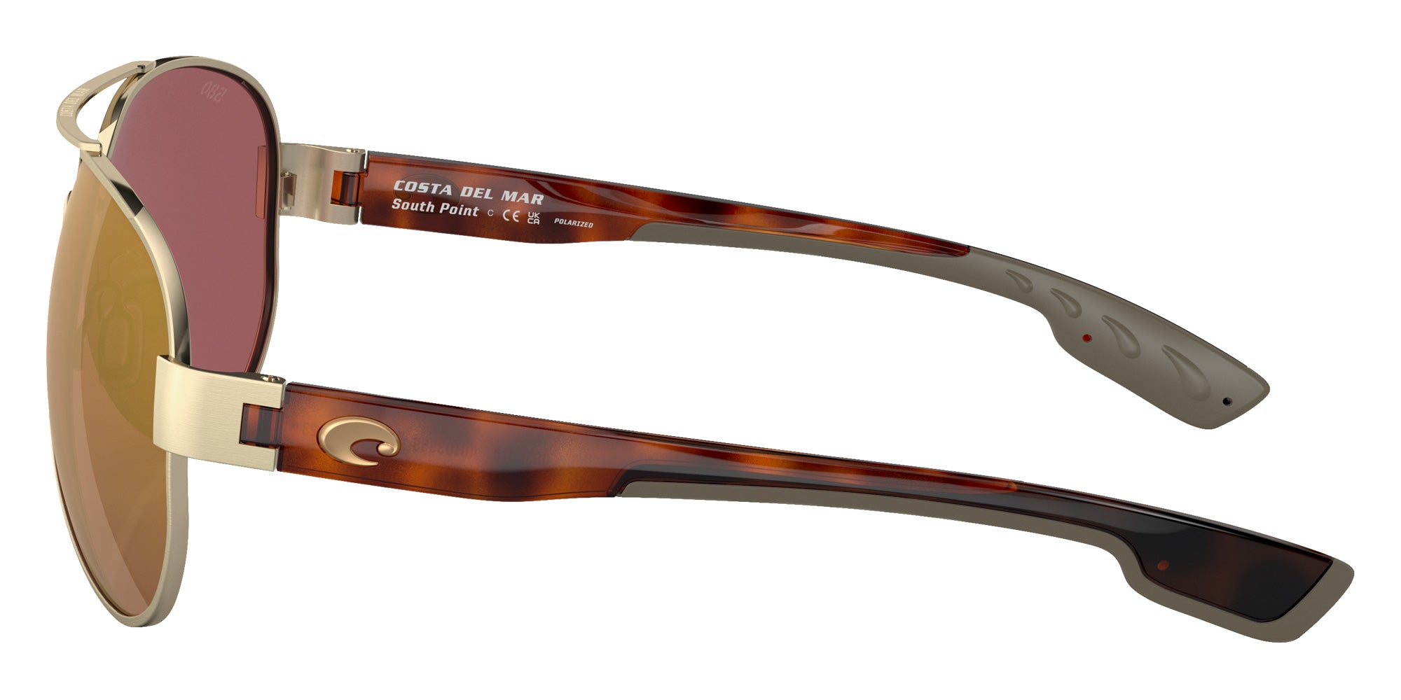COSTA 6S4010 South Point 401039 59 - Brushed Gold / Gold Mirrored Polarized #id:6s4010401039_s:102110