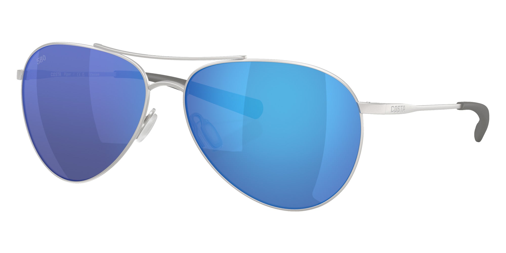 COSTA 6S6003 Piper 600320 58 - Satin Silver / Blue Mirrored Polarized #id:6s6003600320_s:102105