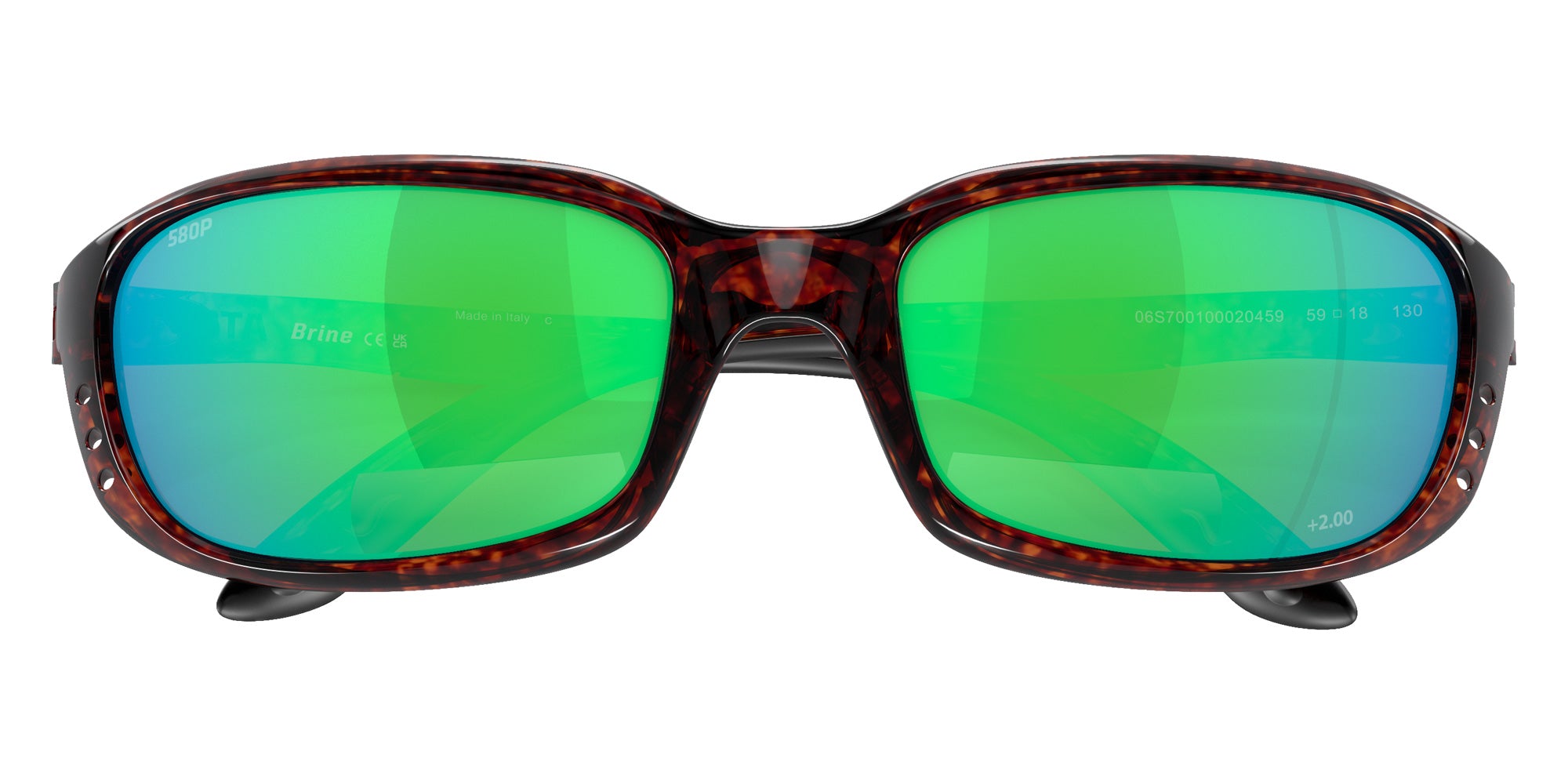 COSTA 6S7001 Brine Readers 000204 59 - Tortoise / Green Mirrored Polarized #id:6s7001000204_s:102120