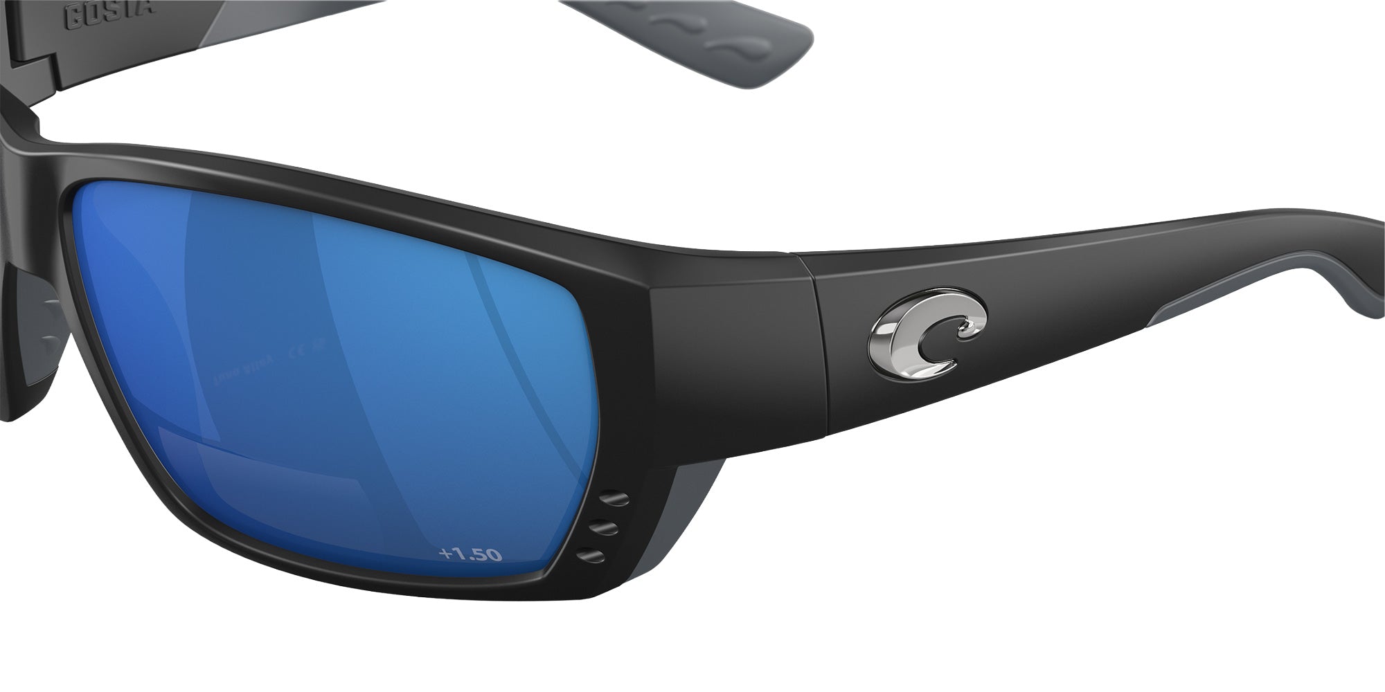 COSTA 6S7008 Tuna Alley Readers 000302 62 - Matte Black / Blue Mirrored Polarized #id:6s7008000302_s:112125