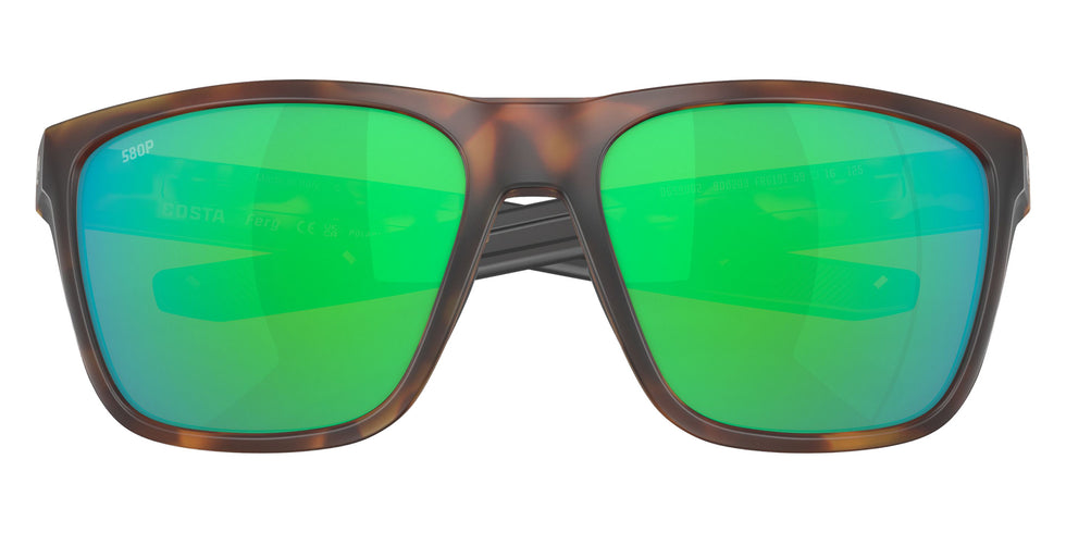 COSTA 6S9002 Ferg 900203 59 - Matte Tortoise / Green Mirrored Polarized #id:6s9002900203_s:100130