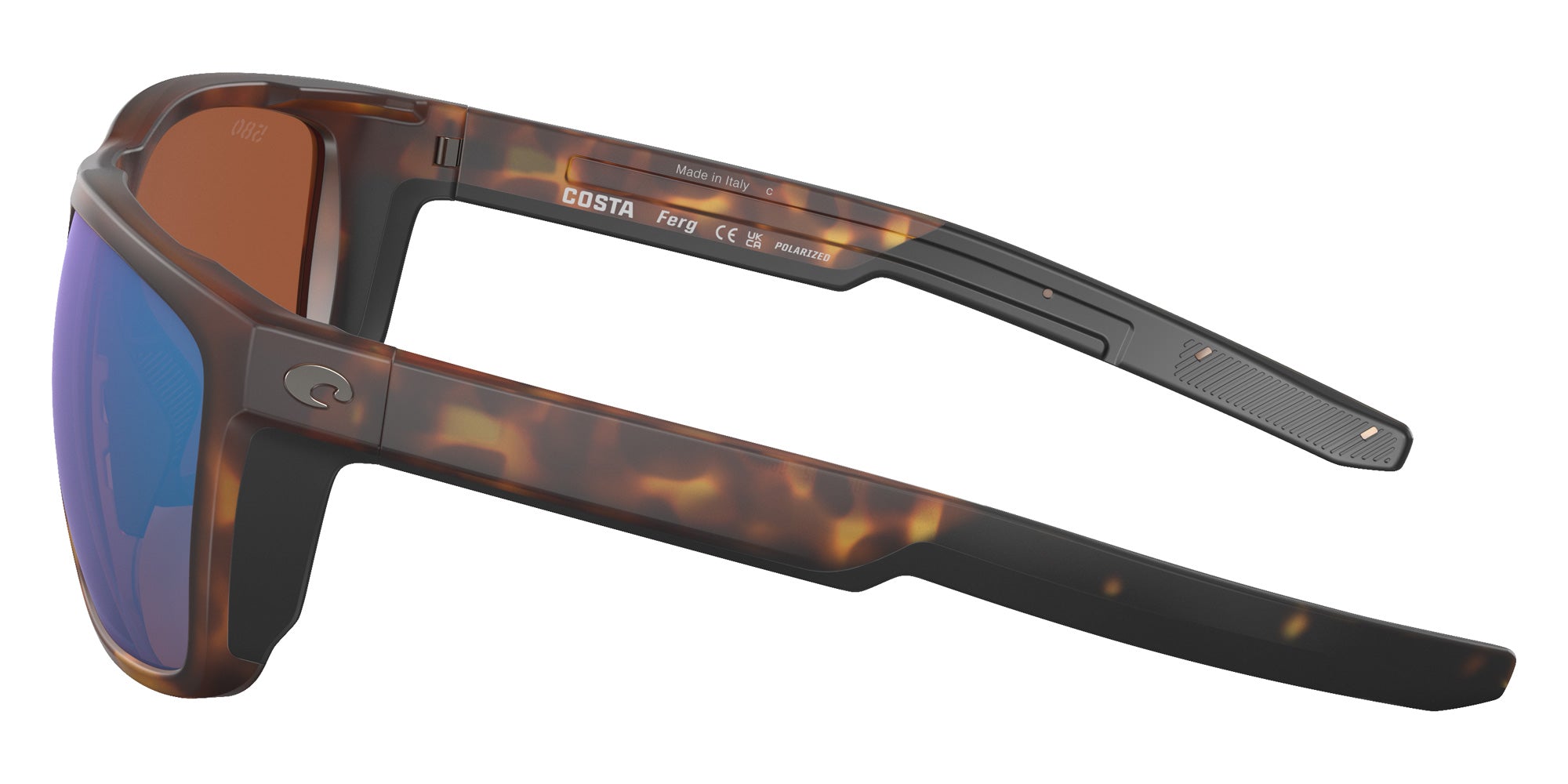 COSTA 6S9002 Ferg 900209 59 - Matte Tortoise / Green Mirrored Polarized #id:6s9002900209_s:100110