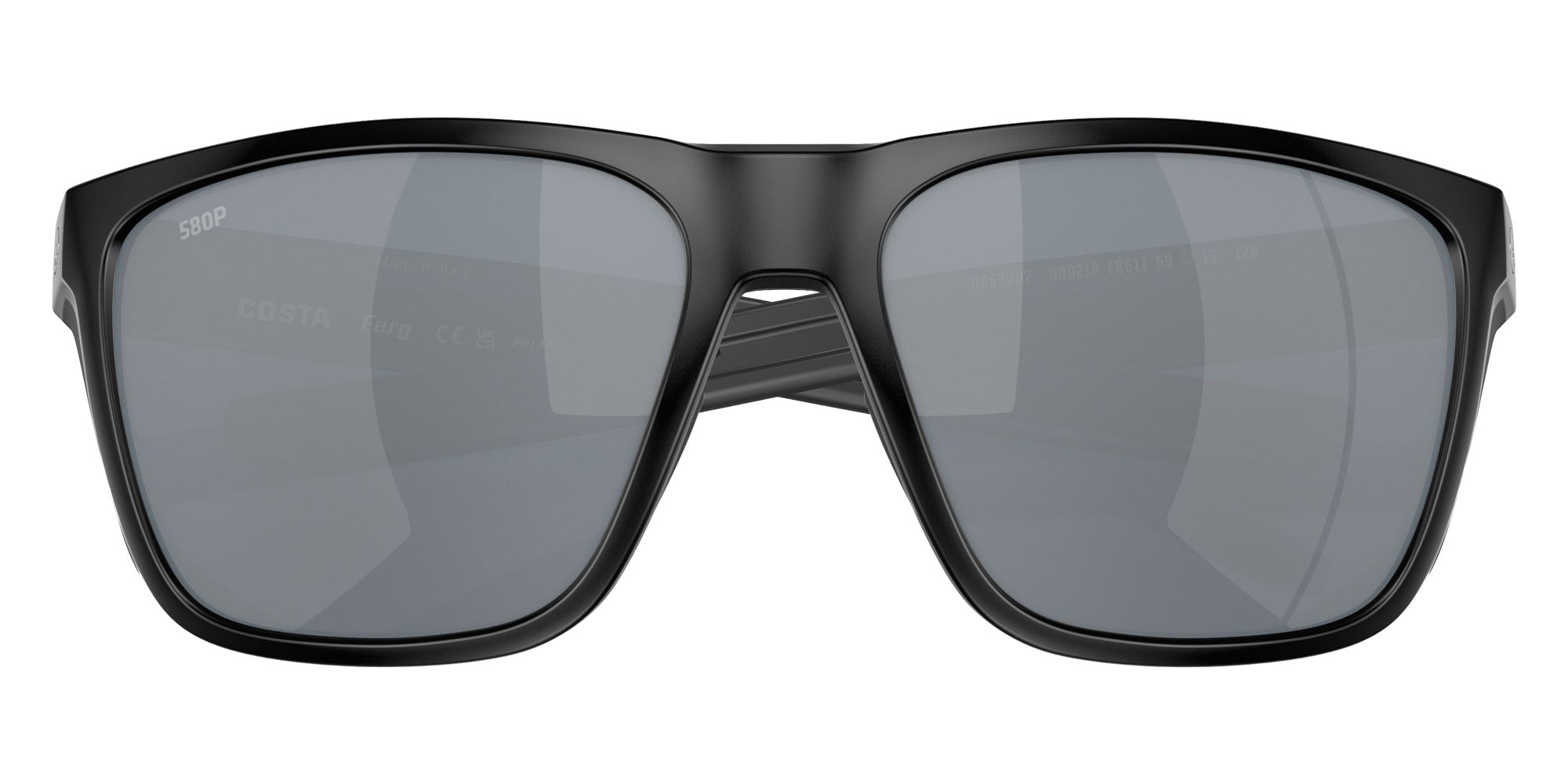 COSTA 6S9002 Ferg 900212 59 - Matte Black / Gray Silver Mirrored Polarized #id:6s9002900212_s:104130