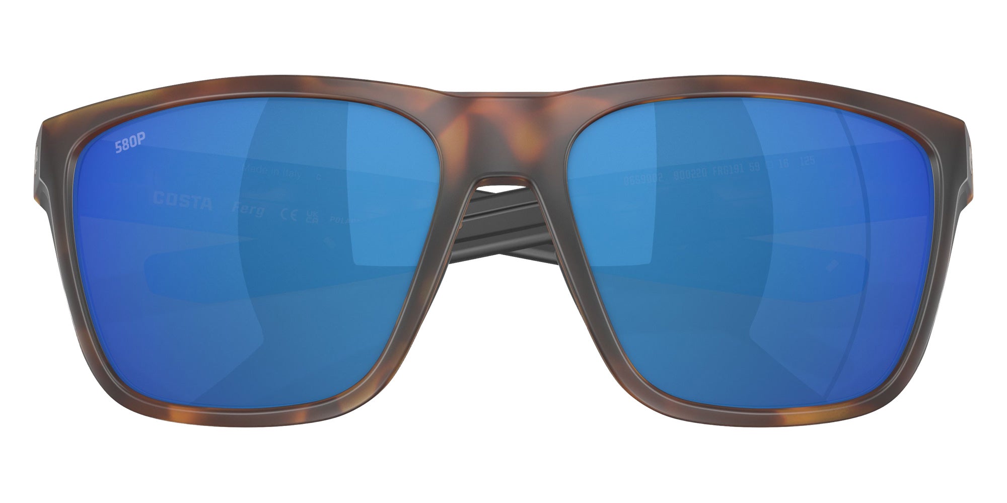 COSTA 6S9002 Ferg 900220 59 - Matte Tortoise / Blue Mirrored Polarized #id:6s9002900220_s:108130