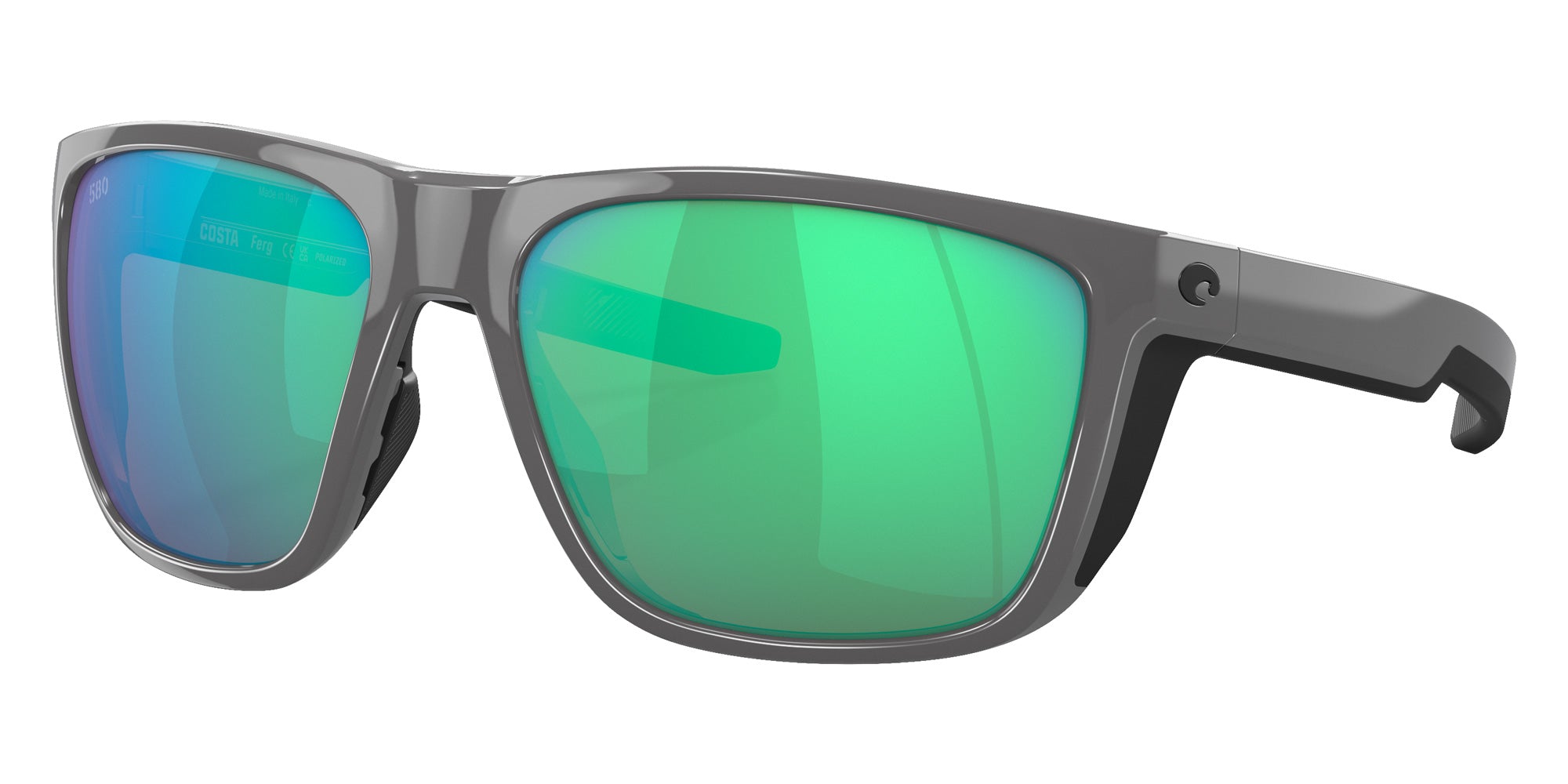 COSTA 6S9002 Ferg 900234 59 - Shiny Gray / Green Mirrored Polarized #id:6s9002900234_s:102105