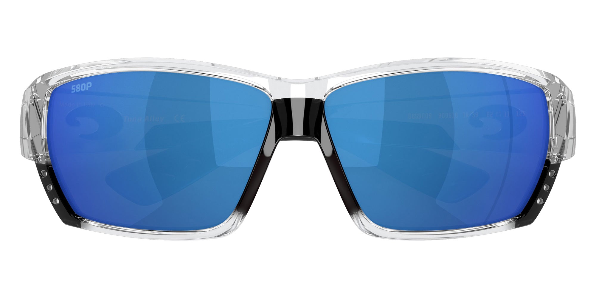 COSTA 6S9009 Tuna Alley 900916 62 - Shiny Crystal / Blue Mirrored Polarized #id:6s9009900916_s:102130
