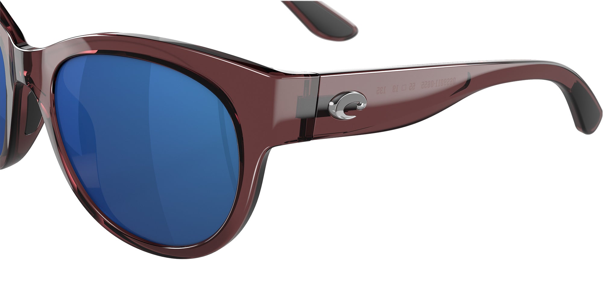 COSTA 6S9011 Maya 901106 55 - Shiny Urchin Crystal / Blue Mirrored Polarized #id:6s9011901106_s:104120