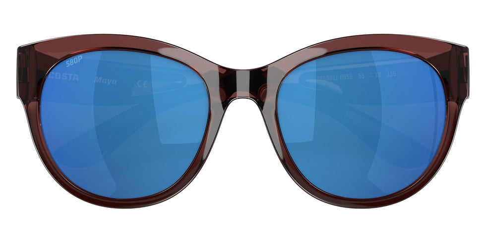 COSTA 6S9011 Maya 901106 55 - Shiny Urchin Crystal / Blue Mirrored Polarized #id:6s9011901106_s:104130