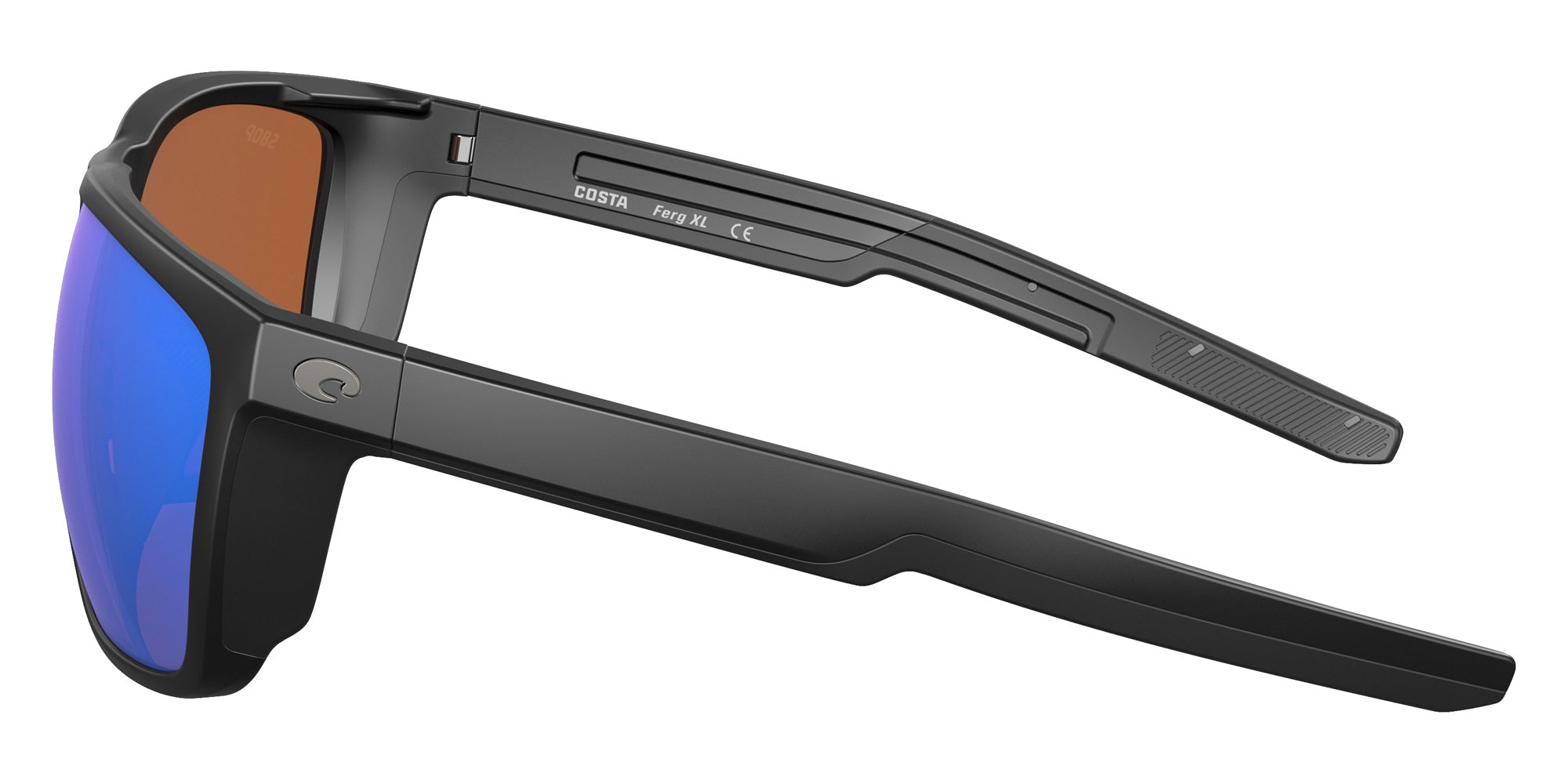 COSTA 6S9012 Ferg XL 901206 62 - Matte Black / Green Mirrored Polarized #id:6s9012901206_s:100110
