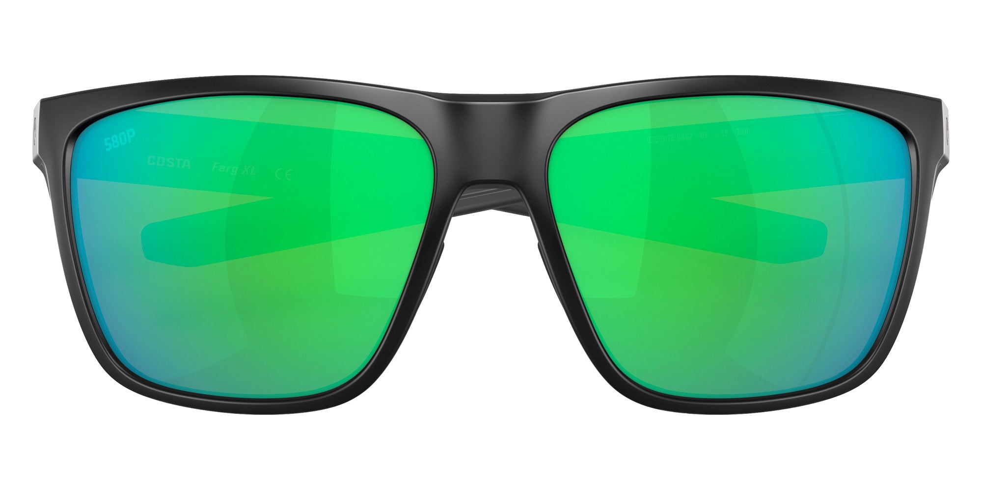 COSTA 6S9012 Ferg XL 901206 62 - Matte Black / Green Mirrored Polarized #id:6s9012901206_s:100130