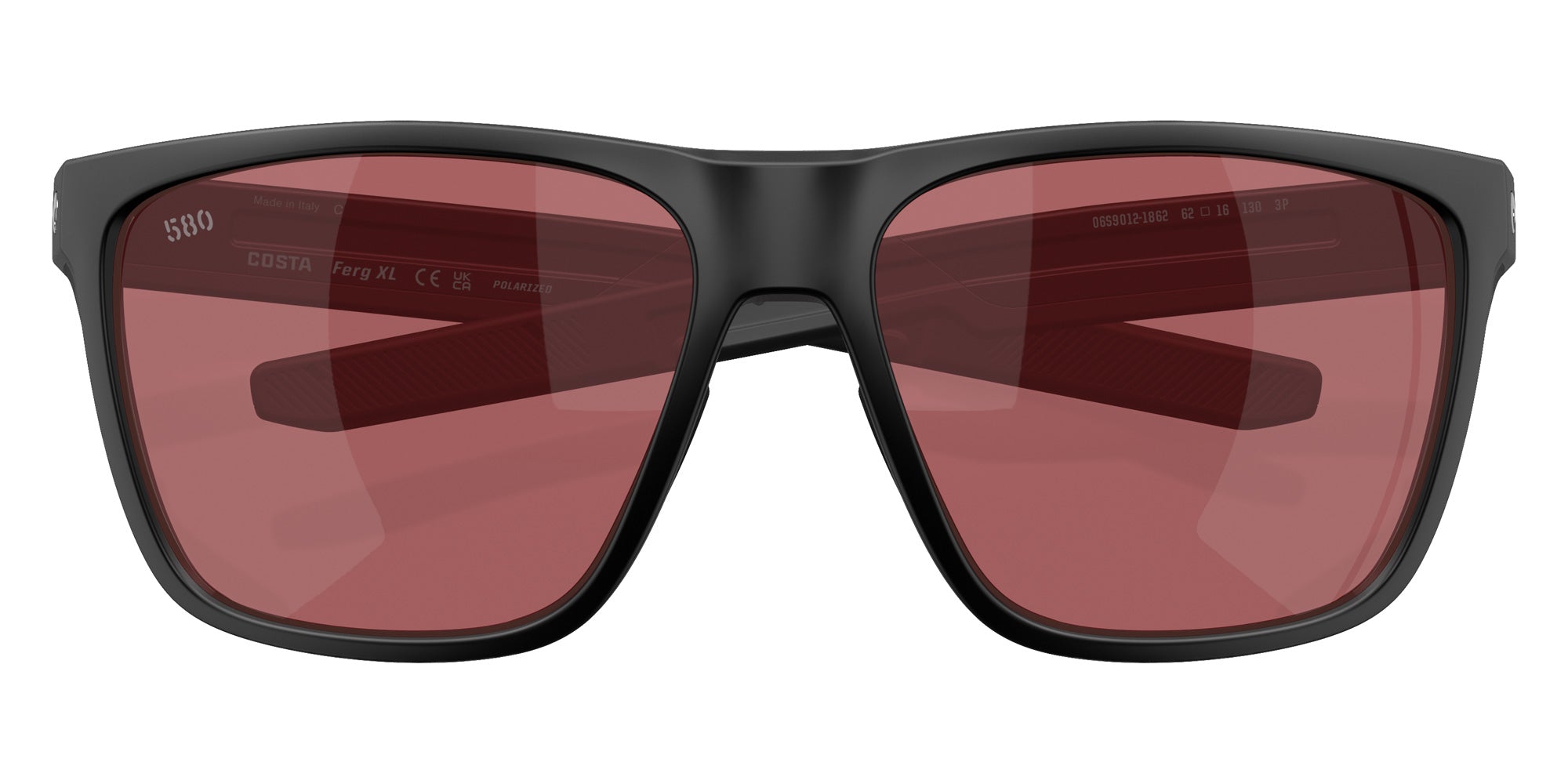 COSTA 6S9012 Ferg XL 901218 62 - Matte Black / Rose Polarized #id:6s9012901218_s:106120
