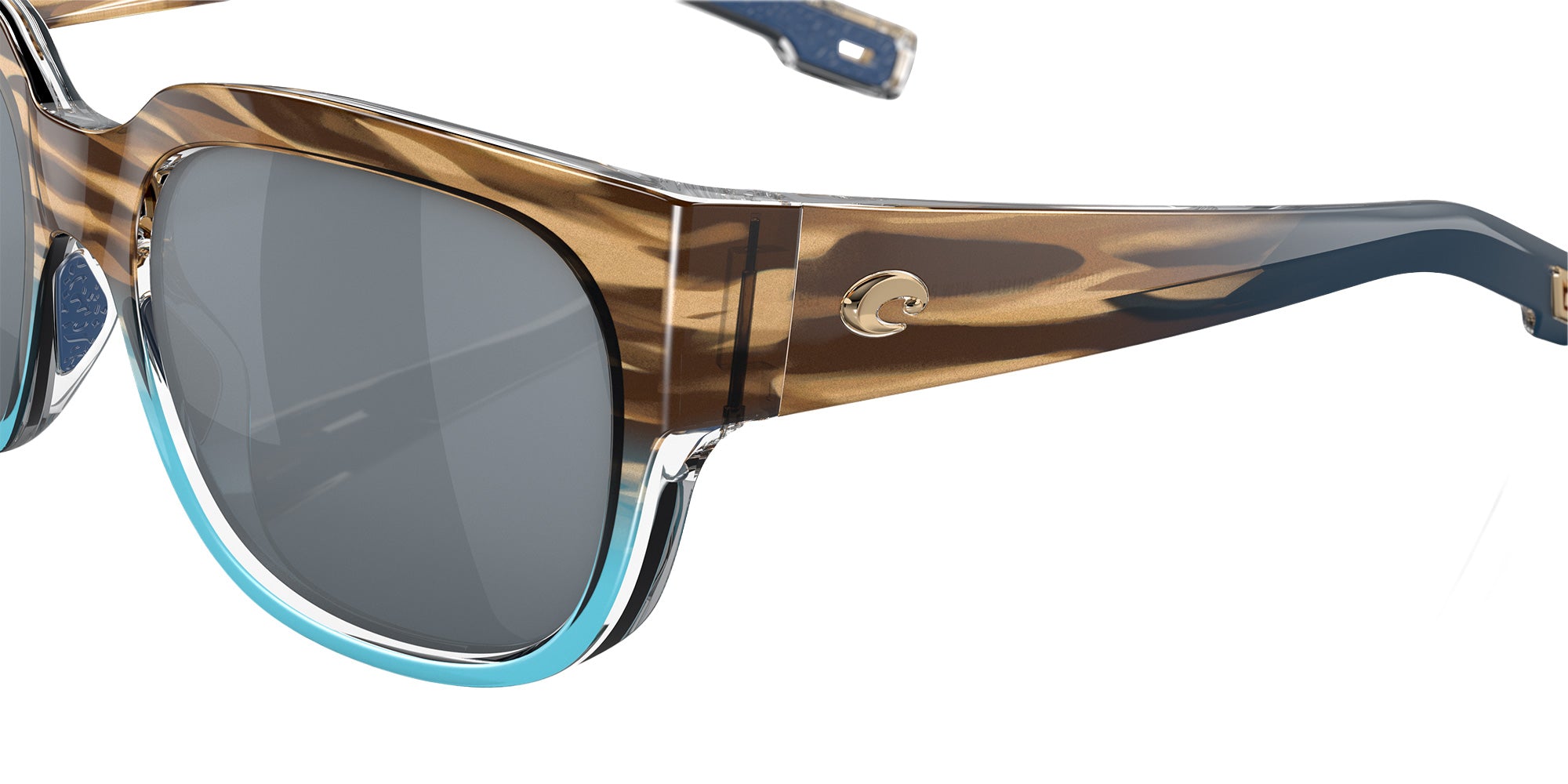 COSTA 6S9019 Waterwoman 901910 55 - Shiny Wahoo / Gray Silver Mirrored Polarized #id:6s9019901910_s:100125