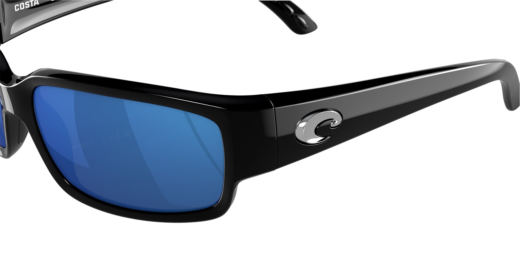 COSTA 6S9025 Caballito 902506 59 - Shiny Black / Blue Mirrored Polarized #id:6s9025902506_s:102120