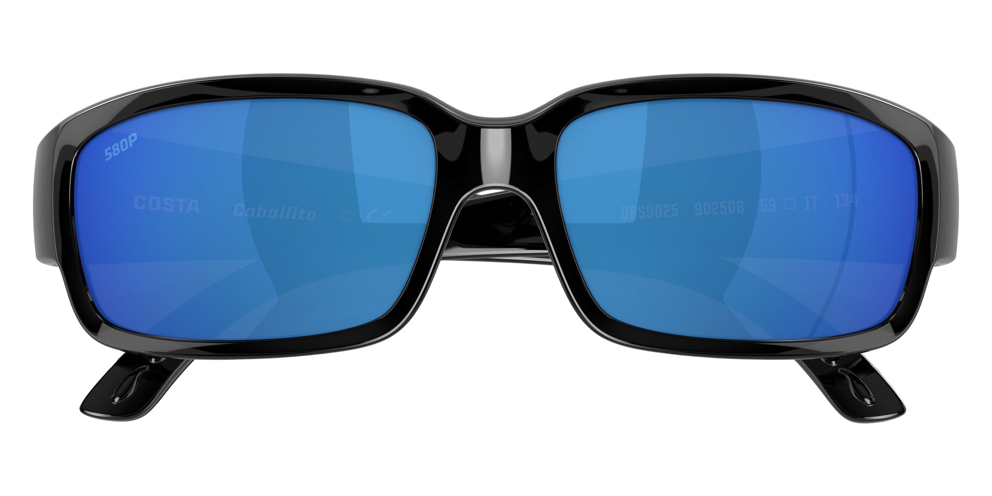 COSTA 6S9025 Caballito 902506 59 - Shiny Black / Blue Mirrored Polarized #id:6s9025902506_s:102130
