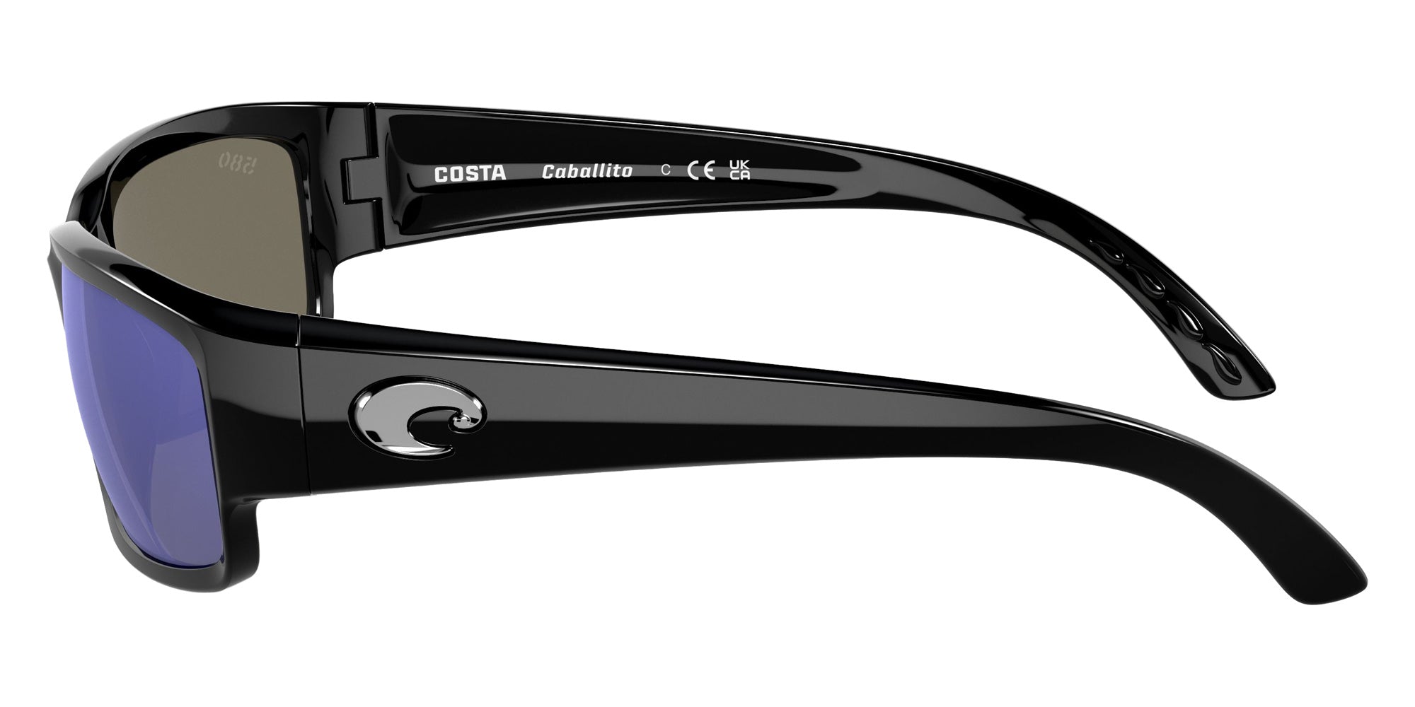 COSTA 6S9025 Caballito 902513 59 - Shiny Black / Blue Mirrored Polarized #id:6s9025902513_s:106110