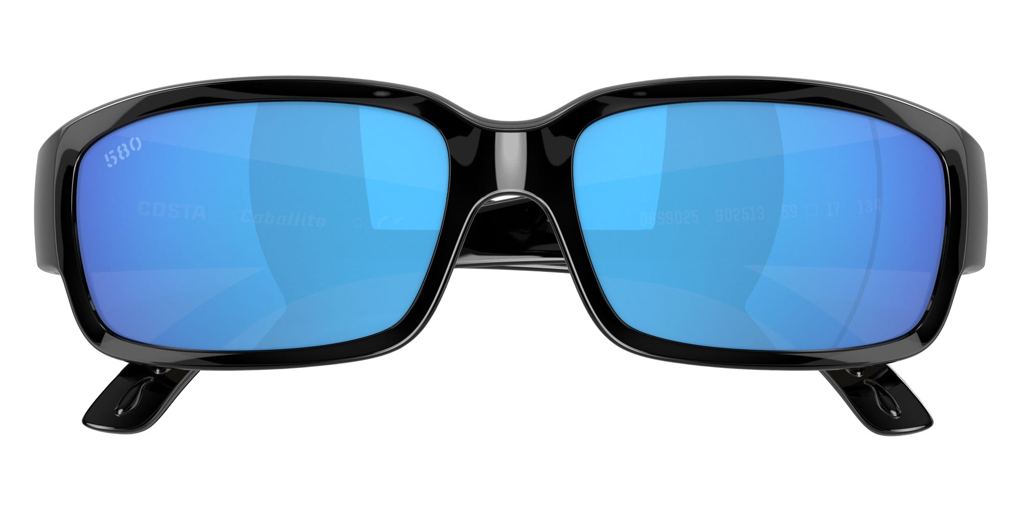 COSTA 6S9025 Caballito 902513 59 - Shiny Black / Blue Mirrored Polarized #id:6s9025902513_s:106130
