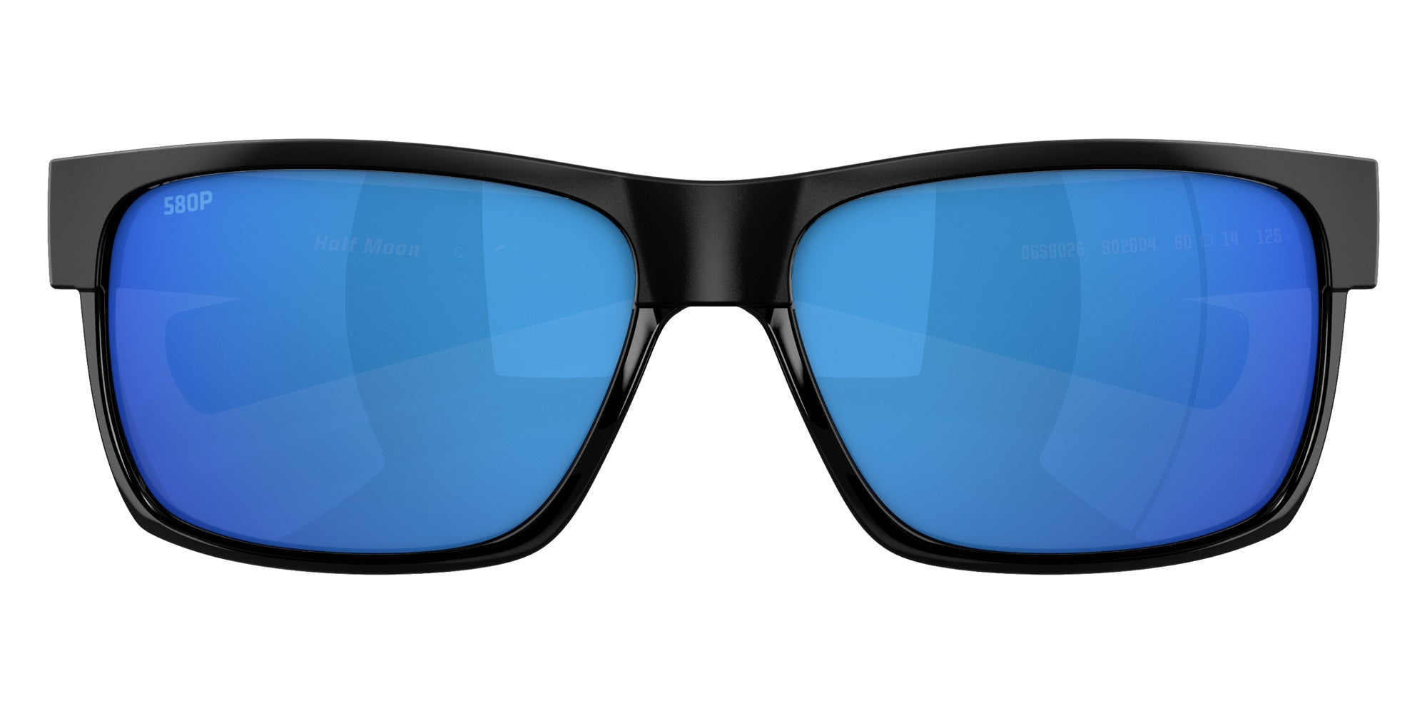 COSTA 6S9026 Half Moon 902604 60 - Shiny Black / Blue Mirrored #id:6s9026902604_s:100130