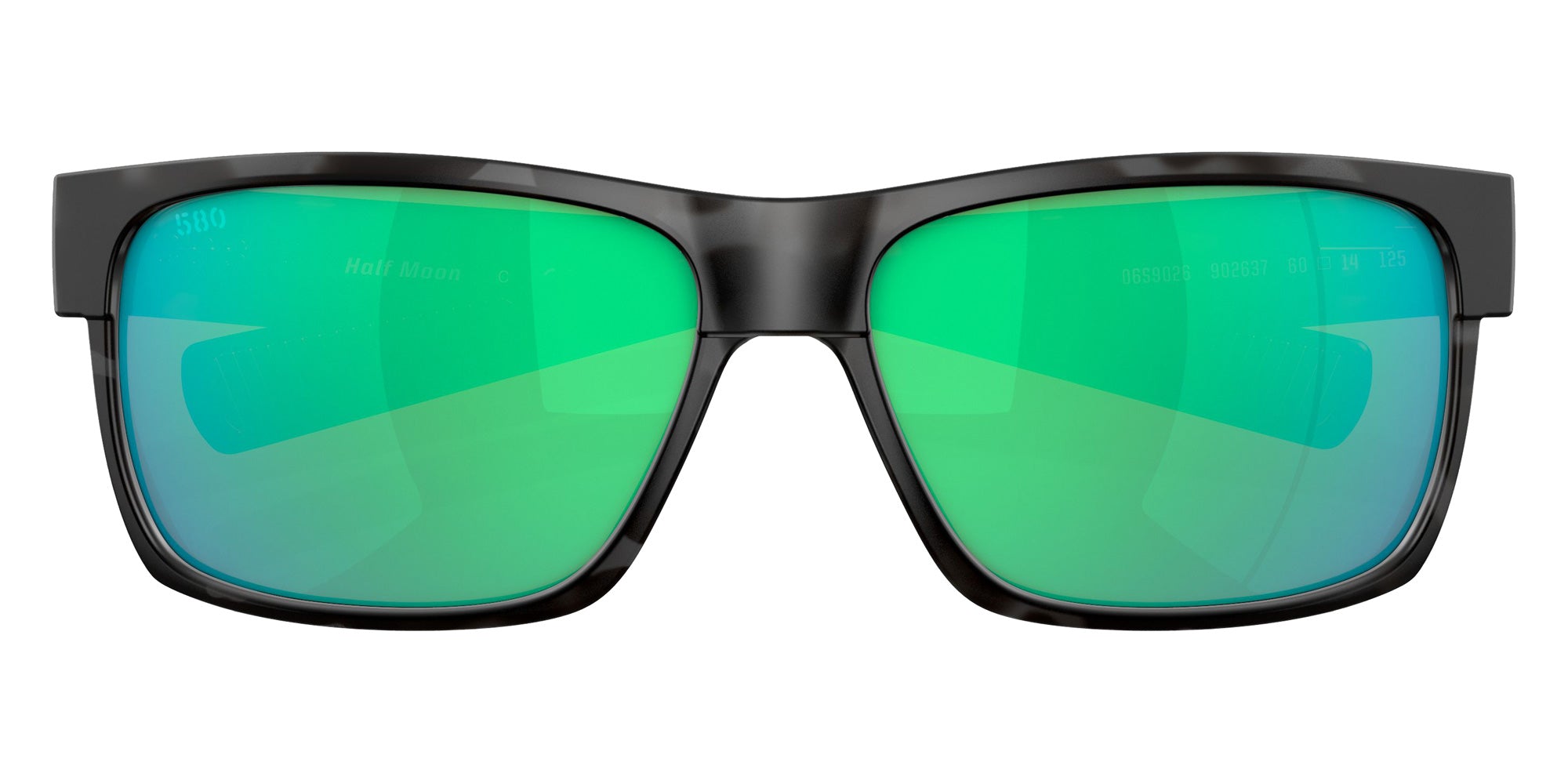 COSTA 6S9026 Half Moon 902637 60 - Tiger Shark / Green Mirrored Polarized #id:6s9026902637_s:100130