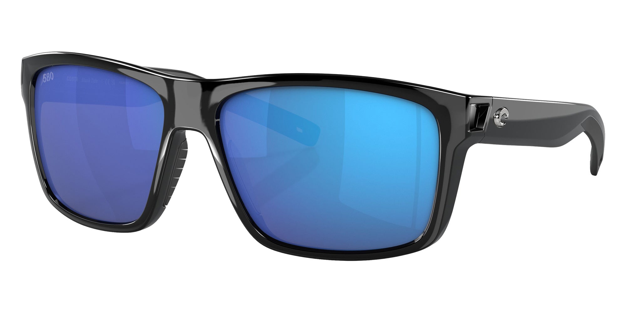 COSTA 6S9035 Slack Tide 903510 60 - Shiny Black / Blue Mirrored Polarized #id:6s9035903510_s:100105
