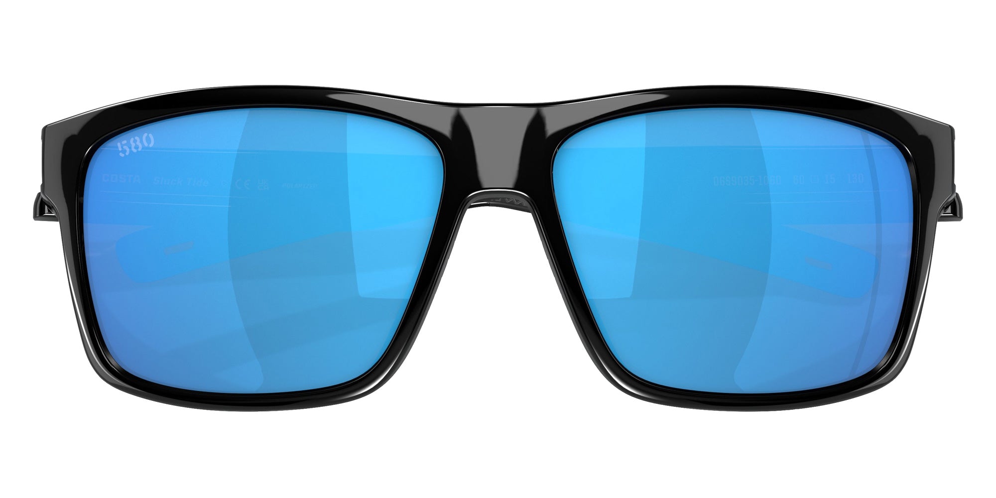 COSTA 6S9035 Slack Tide 903510 60 - Shiny Black / Blue Mirrored Polarized #id:6s9035903510_s:100130