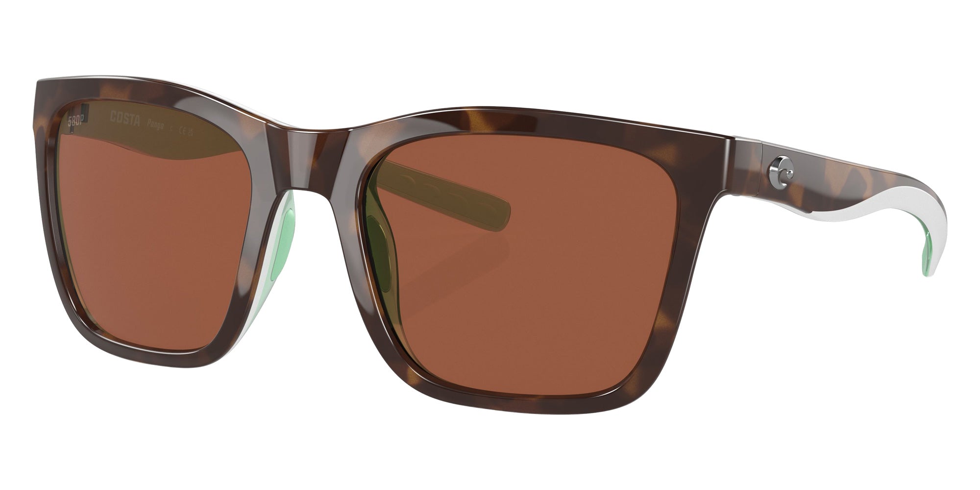 COSTA 6S9037 Panga 903701 56 - Shiny Tortoise/White/Seafoam Crystal / Copper Polarized #id:6s9037903701_s:100105