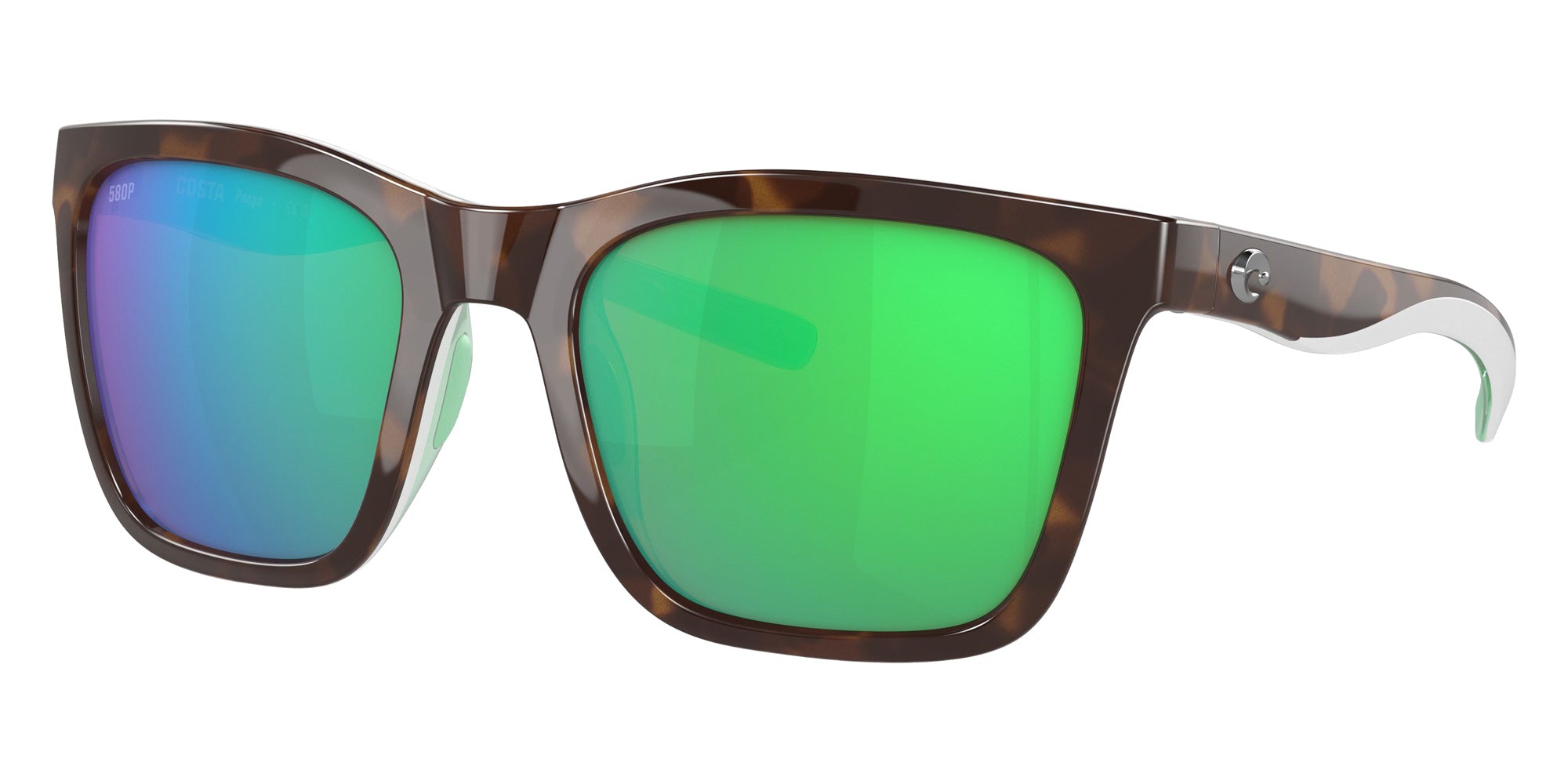 COSTA 6S9037 Panga 903709 56 - Shiny Tortoise/White/Seafoam Crystal / Green Mirrored Polarized #id:6s9037903709_s:104105