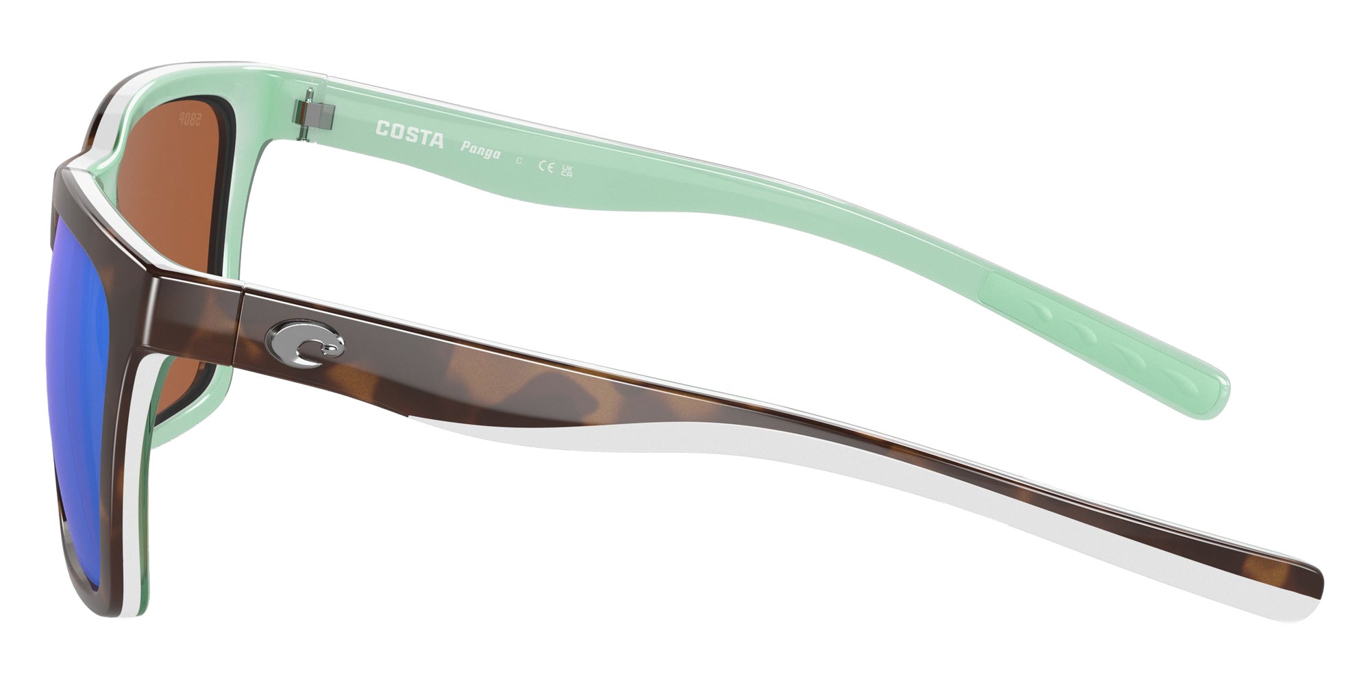 COSTA 6S9037 Panga 903709 56 - Shiny Tortoise/White/Seafoam Crystal / Green Mirrored Polarized #id:6s9037903709_s:104110