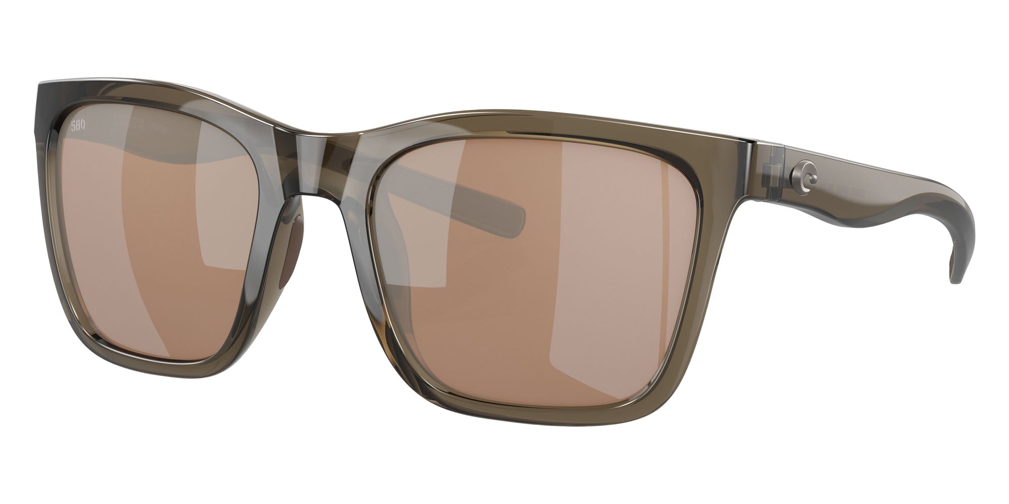 COSTA 6S9037 Panga 903718 56 - Shiny Taupe Crystal / Copper Silver Mirrored Polarized #id:6s9037903718_s:110105