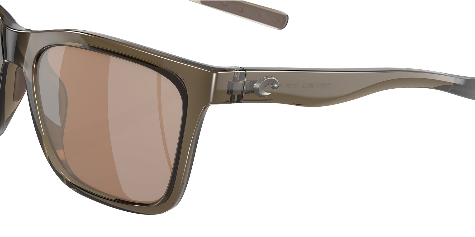 COSTA 6S9037 Panga 903718 56 - Shiny Taupe Crystal / Copper Silver Mirrored Polarized #id:6s9037903718_s:110120