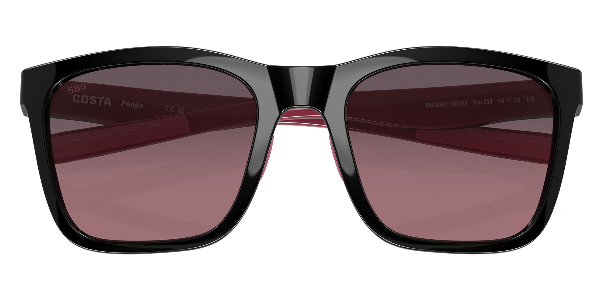 COSTA 6S9037 Panga 903725 56 - Black/Crystal/Fuchsia / Rose Gradient Polarized #id:6s9037903725_s:112130
