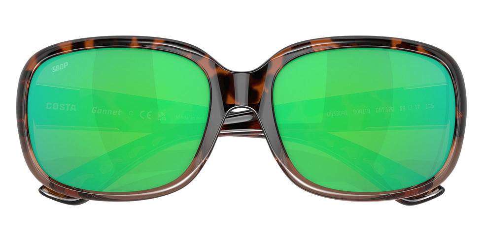 COSTA 6S9041 Gannet 904110 58 - Shiny Tortoise Fade / Green Mirrored Polarized #id:6s9041904110_s:104130