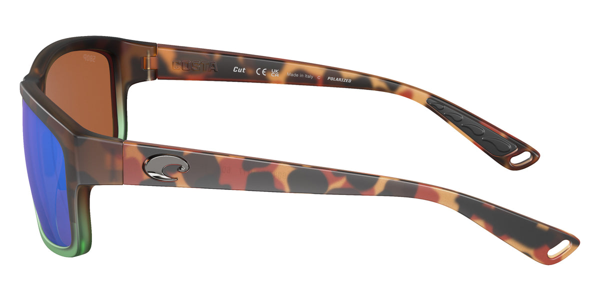 COSTA 6S9047 Cut 904712 60 - Matte Tortuga Fade / Green Mirrored Polarized #id:6s9047904712_s:100110