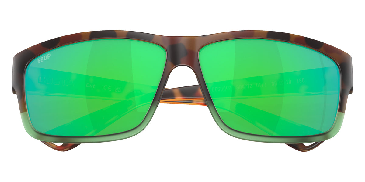 COSTA 6S9047 Cut 904712 60 - Matte Tortuga Fade / Green Mirrored Polarized #id:6s9047904712_s:100120
