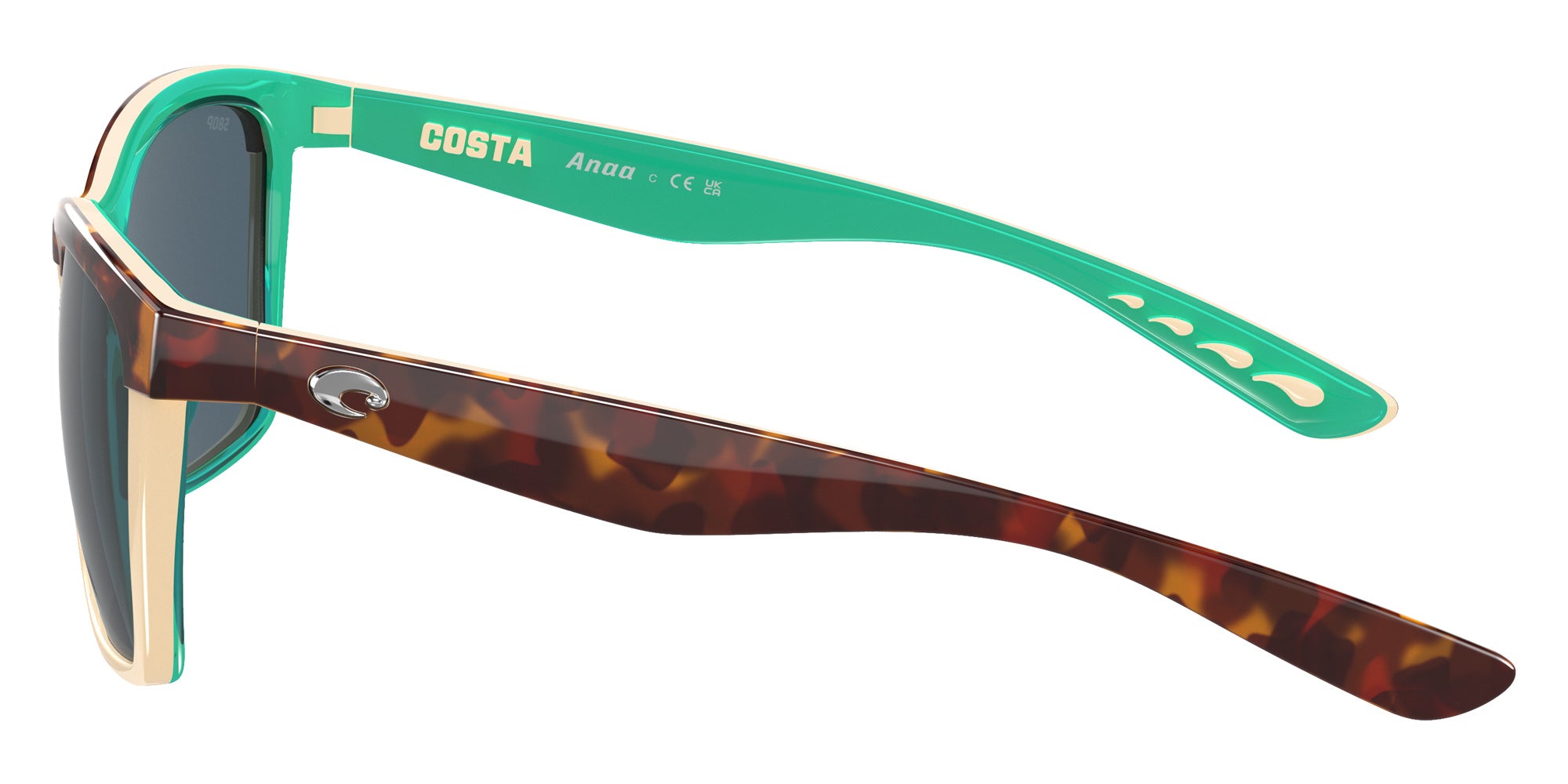 COSTA 6S9053 Anaa 905302 55 - Shiny Retro Tortoise/Cream/Mint / Gray Polarized #id:6s9053905302_s:100110