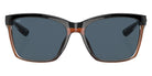 COSTA 6S9053 Anaa 905303 55 - Shiny Black on Brown / Gray Polarized #id:6s9053905303_s:102100