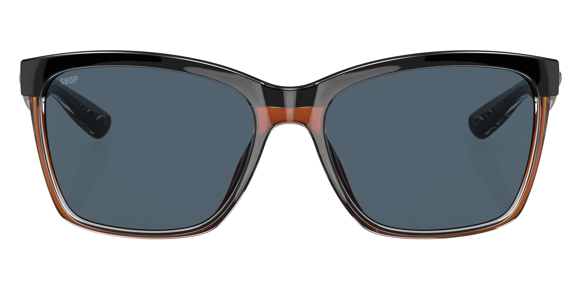 COSTA 6S9053 Anaa 905303 55 - Shiny Black on Brown / Gray Polarized #id:6s9053905303_s:102100
