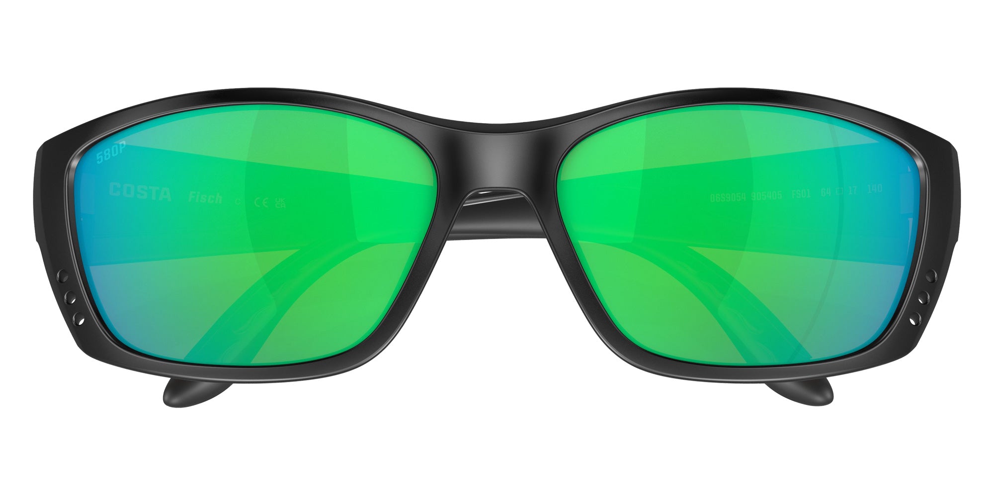 COSTA 6S9054 Fisch 905405 64 - Blackout / Green Mirrored Polarized #id:6s9054905405_s:102130