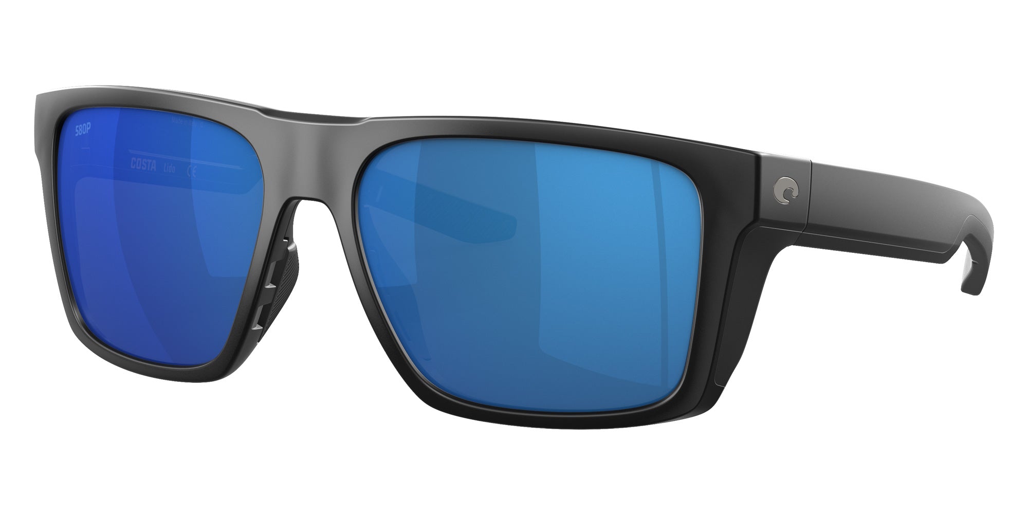 COSTA 6S9104 Lido 910405 57 - Matte Black / Blue Mirrored Polarized #id:6s9104910405_s:100105