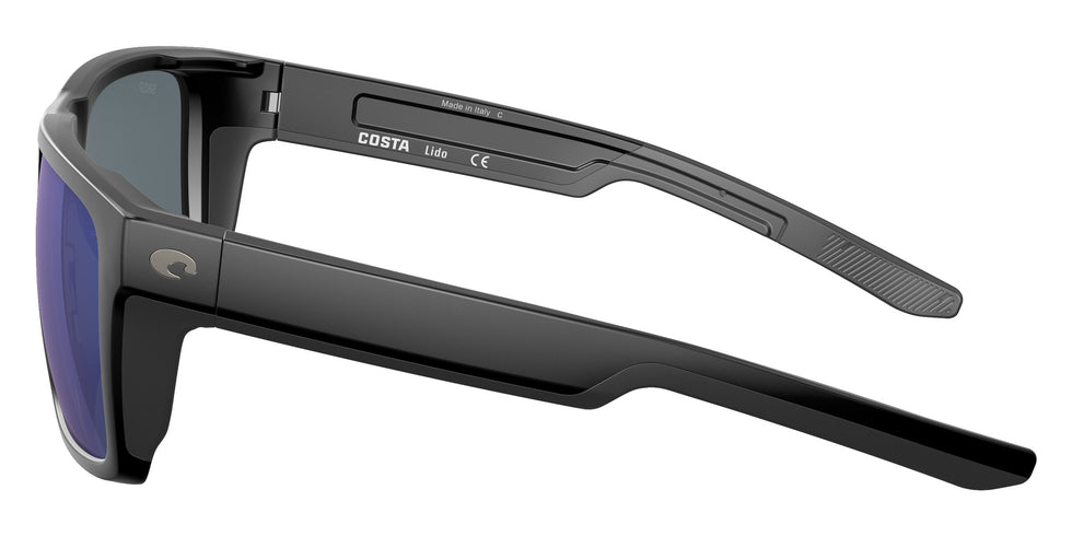 COSTA 6S9104 Lido 910405 57 - Matte Black / Blue Mirrored Polarized #id:6s9104910405_s:100110