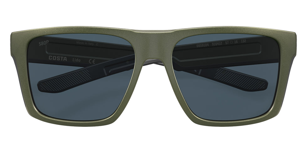 COSTA 6S9104 Lido 910412 57 - Steel Gray Metallic / Gray #id:6s9104910412_s:100135