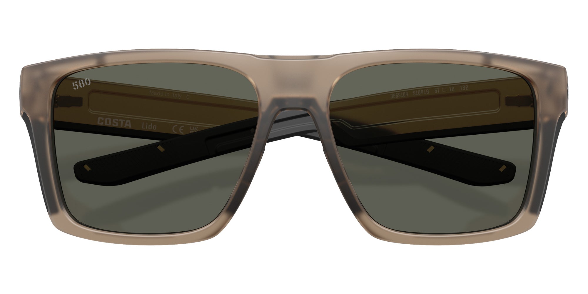 COSTA 6S9104 Lido 910419 57 - Matte Brown Smoke / Gray Polarized #id:6s9104910419_s:102120