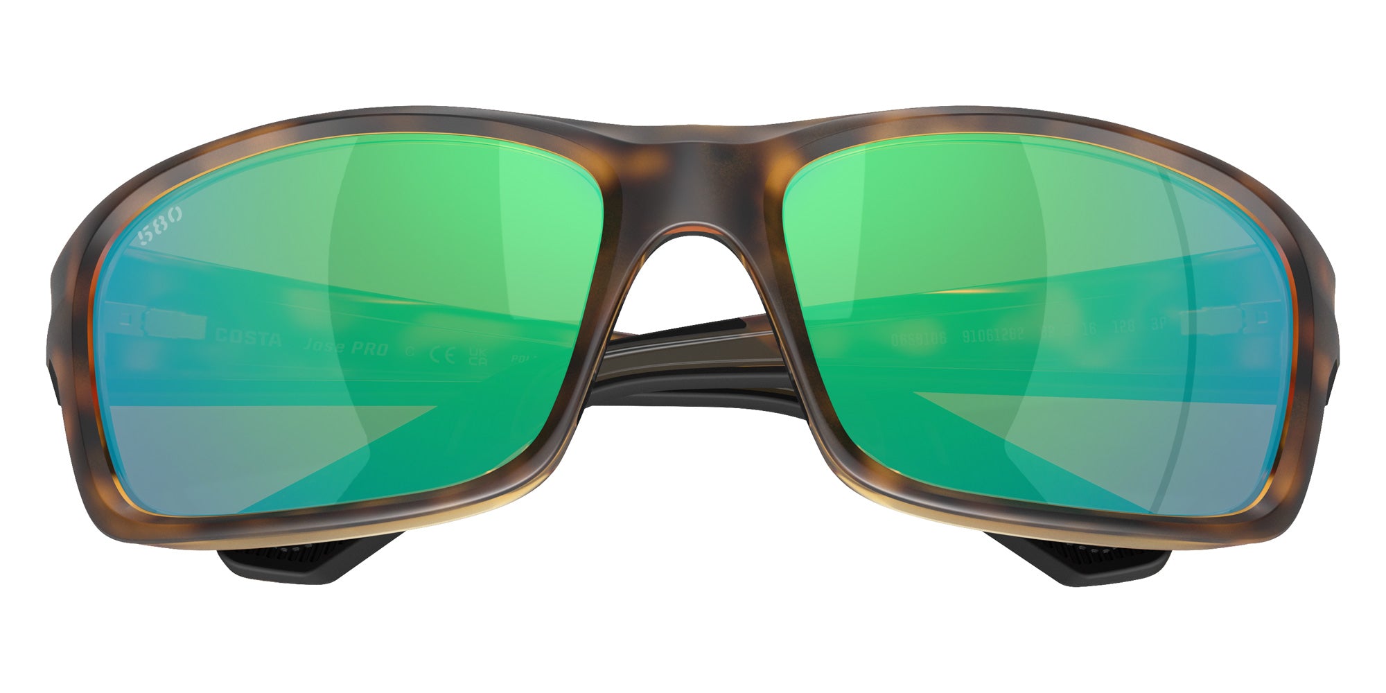 COSTA 6S9106 Jose PRO 910612 62 - Matte Tortoise / Green Mirrored Polarized #id:6s9106910612_s:106120