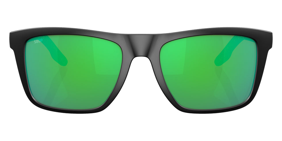 COSTA 6S9107 Mainsail 910702 55 - Matte Black / Green Mirrored Polarized #id:6s9107910702_s:100100