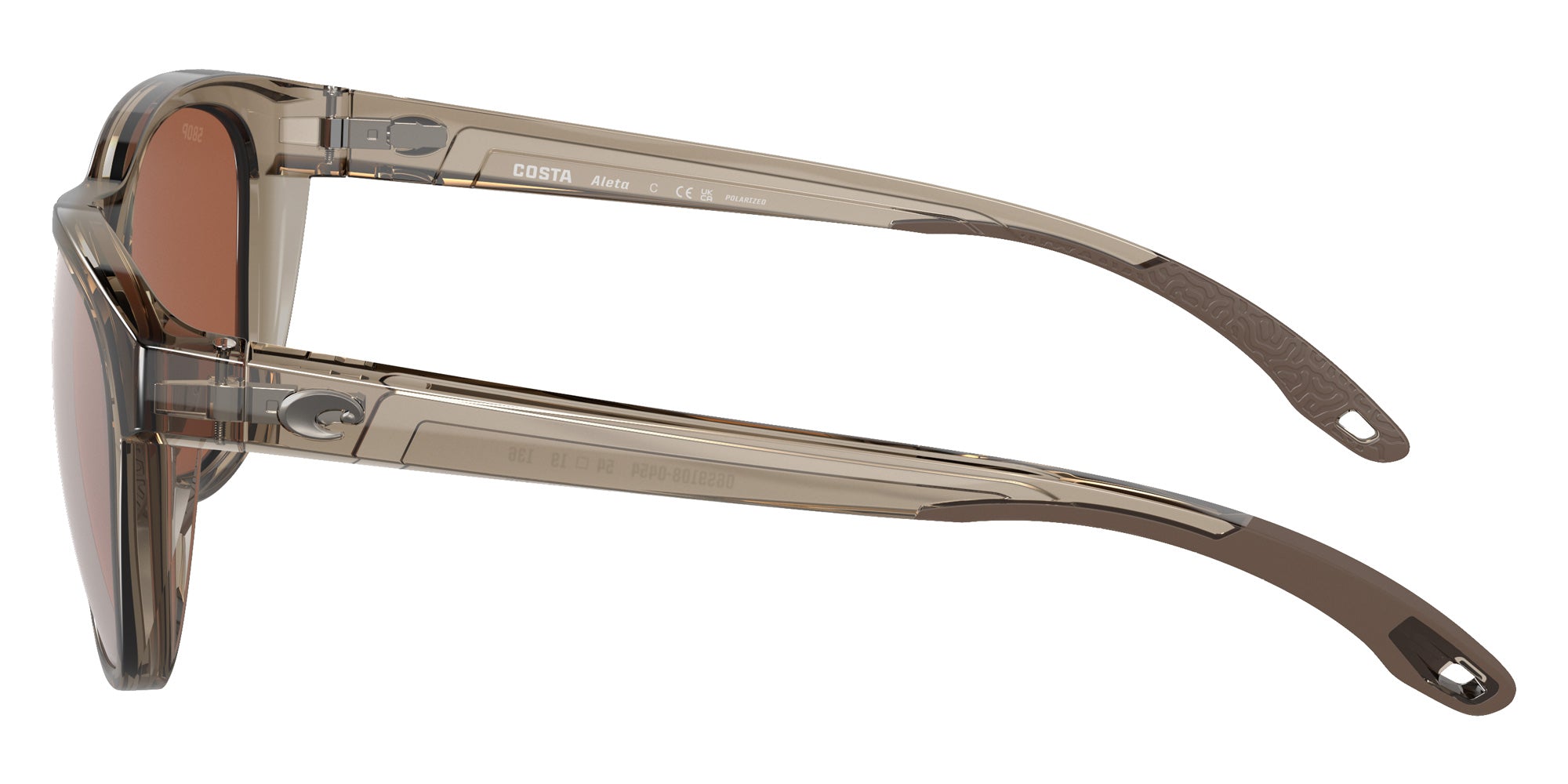 COSTA 6S9108 Aleta 910804 54 - Taupe Crystal / Copper Silver Mirrored Polarized #id:6s9108910804_s:100110