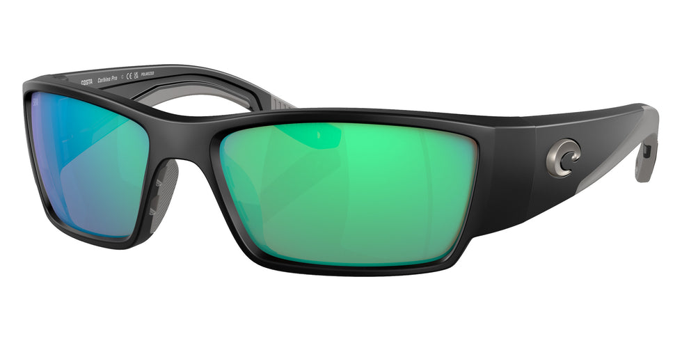 COSTA 6S9109 Corbina PRO 910902 61 - Matte Black / Green Mirrored Polarized #id:6s9109910902_s:102105