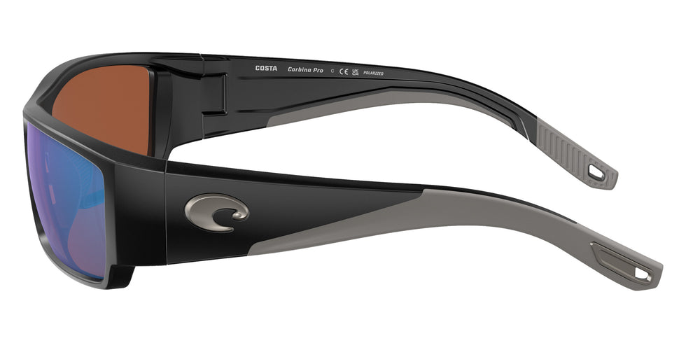 COSTA 6S9109 Corbina PRO 910902 61 - Matte Black / Green Mirrored Polarized #id:6s9109910902_s:102110