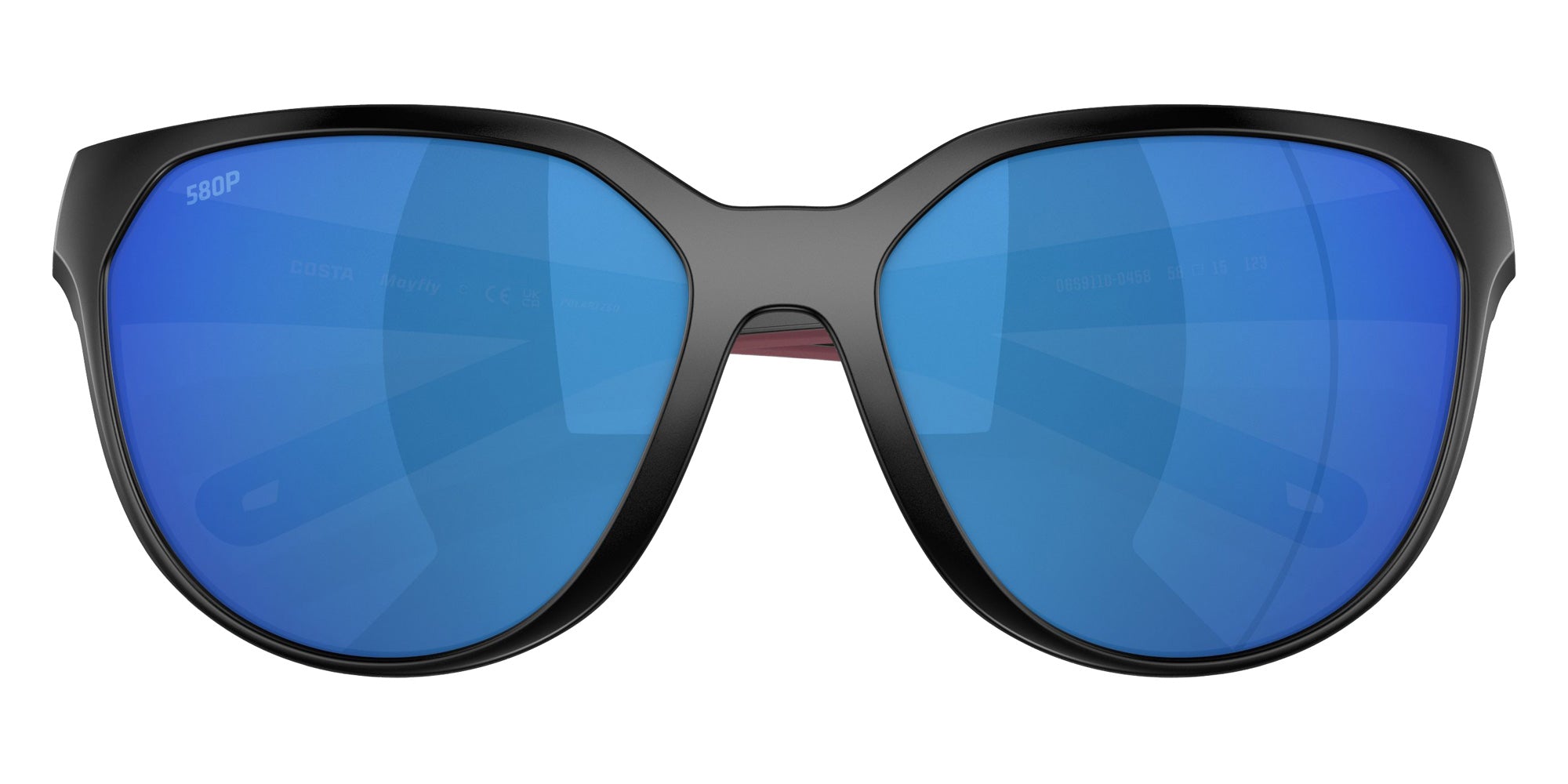 COSTA 6S9110 Mayfly 911004 58 - Matte Black / Blue Mirrored Polarized #id:6s9110911004_s:100130