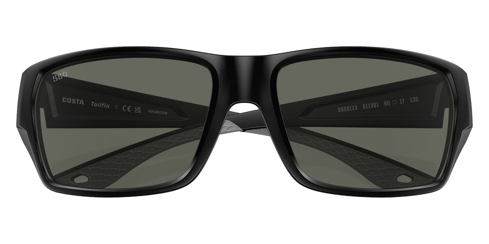 COSTA 6S9113 Tailfin 911301 57 - Matte Black / Gray Polarized #id:6s9113911301_s:100130