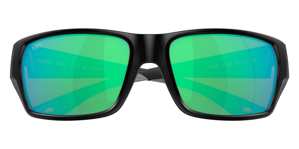 COSTA 6S9113 Tailfin 911303 60 - Matte Black / Green Mirrored Polarized #id:6s9113911303_s:102120